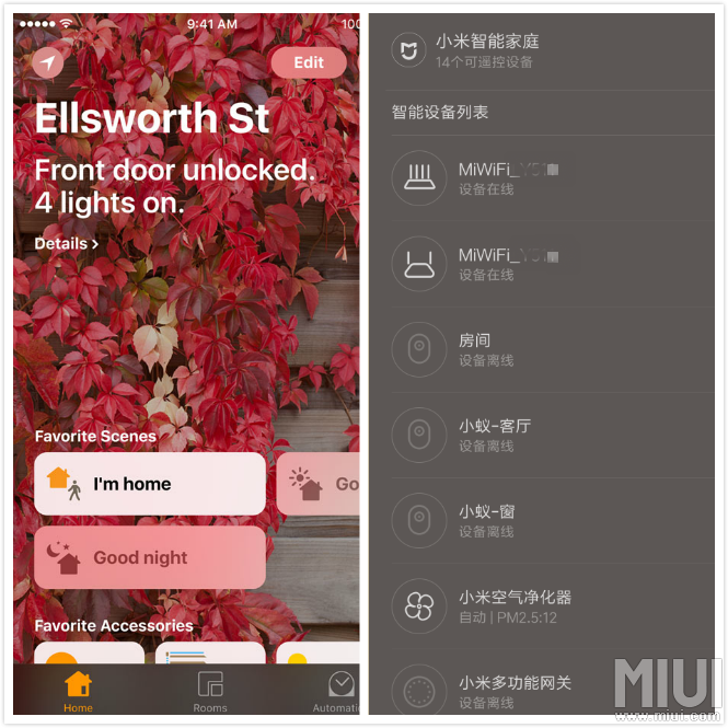 iOS 10 vs MIUI 8 Smart Home