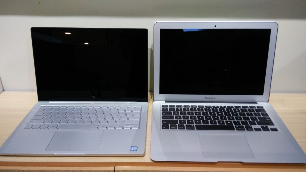 Xiaomi Mi Notebook Air 13.3 vs Macbook Pro 13 vs Macbook Air 13 