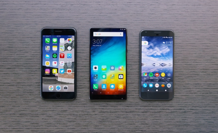 Xiaomi Mi Mix vs iPhone 7 Plus vs Google Pixel XL