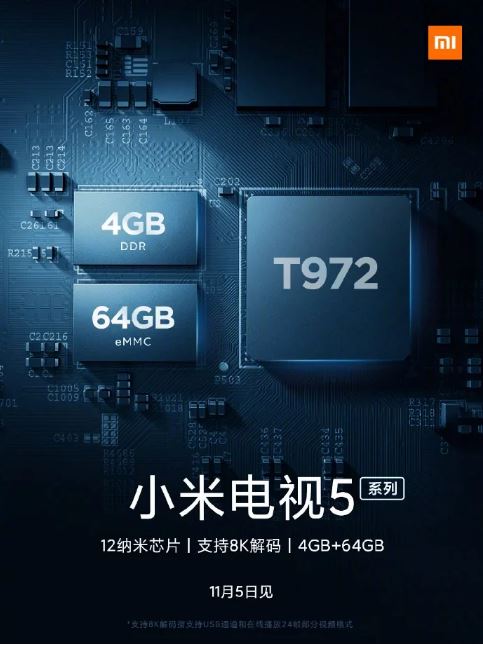 Xiaomi Mi TV 5 specifiche