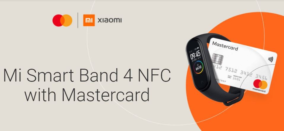 Xiaomi Mi Smart Band 4 NFC Mastercard