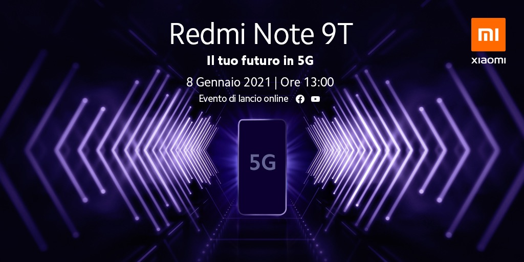 Redmi Note 9T annuncio (1)