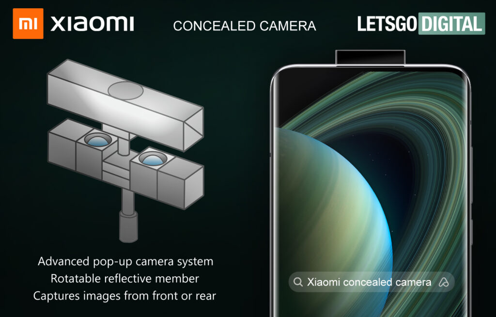 Xiaomi fotocamera pop-up con specchio