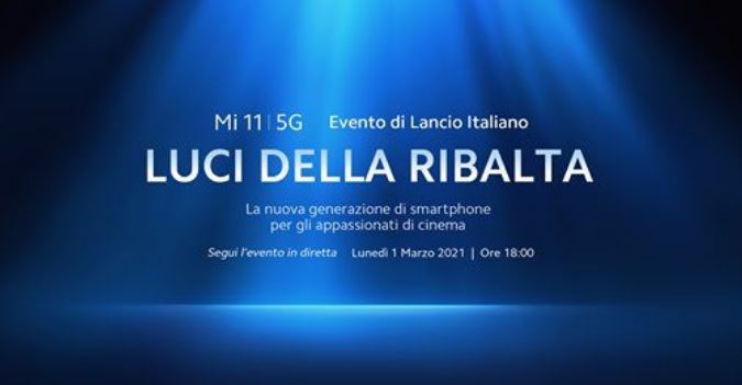 Xiaomi Mi 11 5G presentazione italia