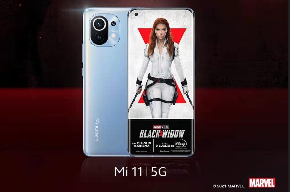 Xiaomi Mi 11 sponsor Black Widow