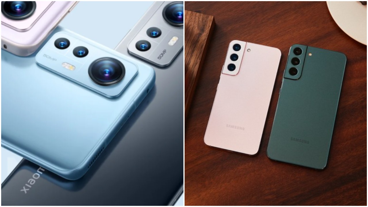 Xiaomi 12 e 12 Pro vs Samsung Galaxy S22 e S22+
